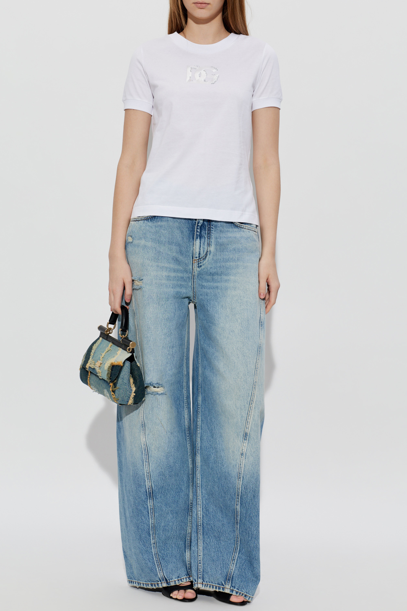 Dolce & Gabbana Jeans with stitched seams on the legs | Women's
